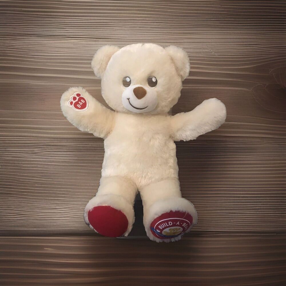 Build A Bear 2019 National Teddy Bear Day 15" Cream Plush Limited Edition BABW